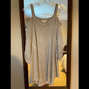 cold shoulder sweater